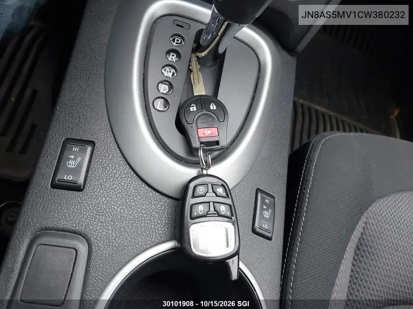 2012 NISSAN ROGUE VIN JN8AS5MV1CW380232 — фото 11