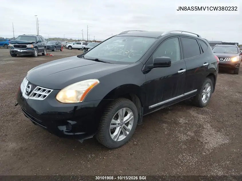 2012 NISSAN ROGUE VIN JN8AS5MV1CW380232 — фото 2