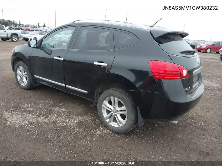 2012 NISSAN ROGUE VIN JN8AS5MV1CW380232 — фото 3