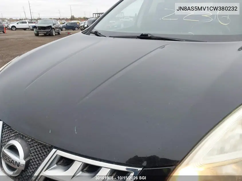 2012 NISSAN ROGUE VIN JN8AS5MV1CW380232 — фото 6