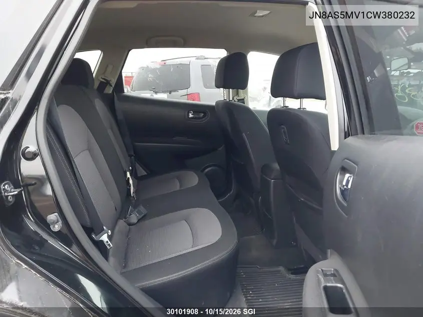 2012 NISSAN ROGUE VIN JN8AS5MV1CW380232 — фото 8
