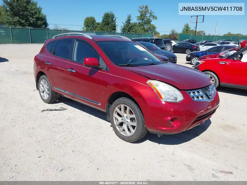 NISSAN ROGUE 2012, VIN JN8AS5MV5CW411708