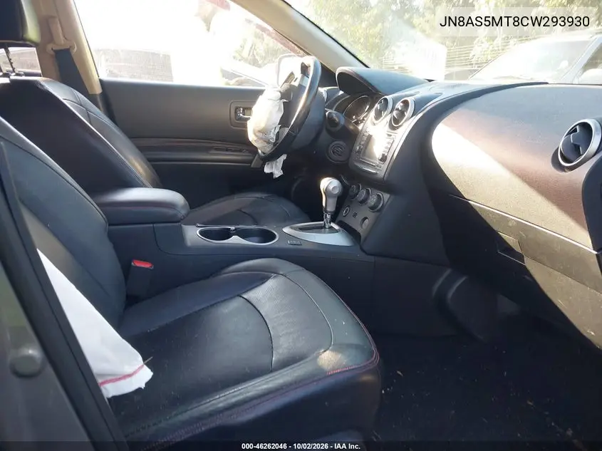 2012 NISSAN ROGUE VIN JN8AS5MT8CW293930 — фото 5