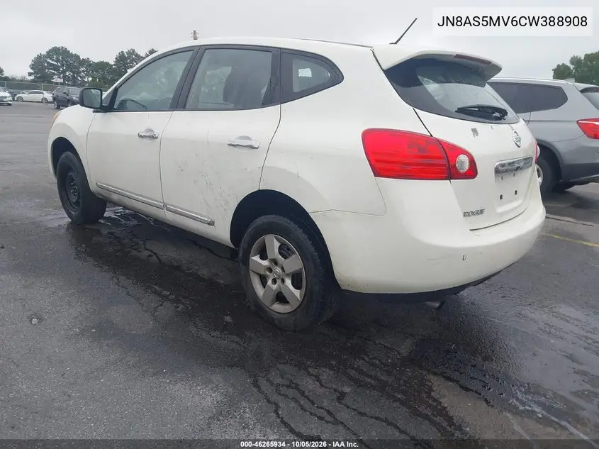 2012 NISSAN ROGUE VIN JN8AS5MV6CW388908 — фото 3
