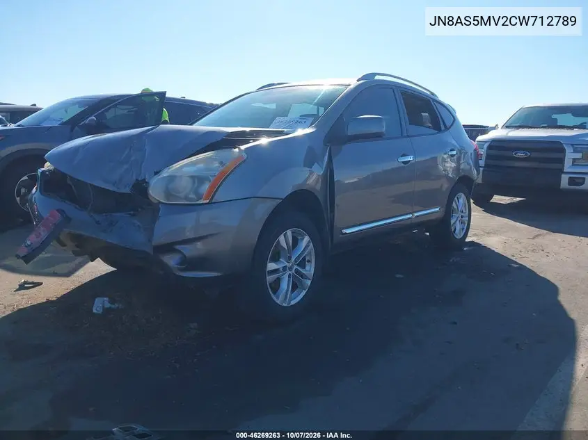 2012 NISSAN ROGUE VIN JN8AS5MV2CW712789 — фото 2