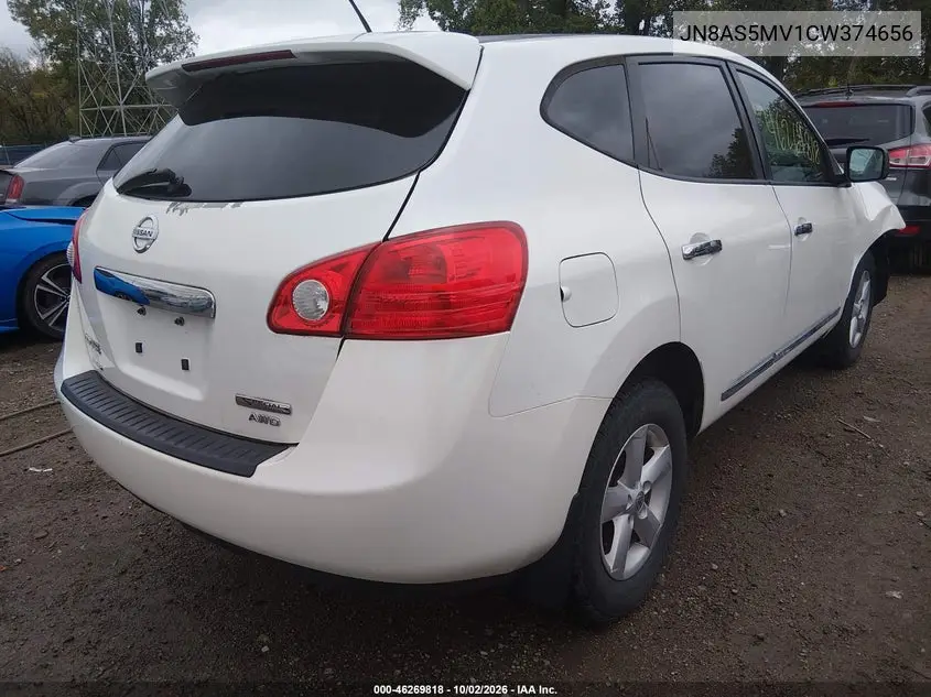 2012 NISSAN ROGUE VIN JN8AS5MV1CW374656 — фото 4