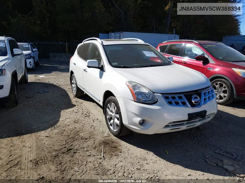 NISSAN ROGUE 2012, VIN JN8AS5MV5CW388334