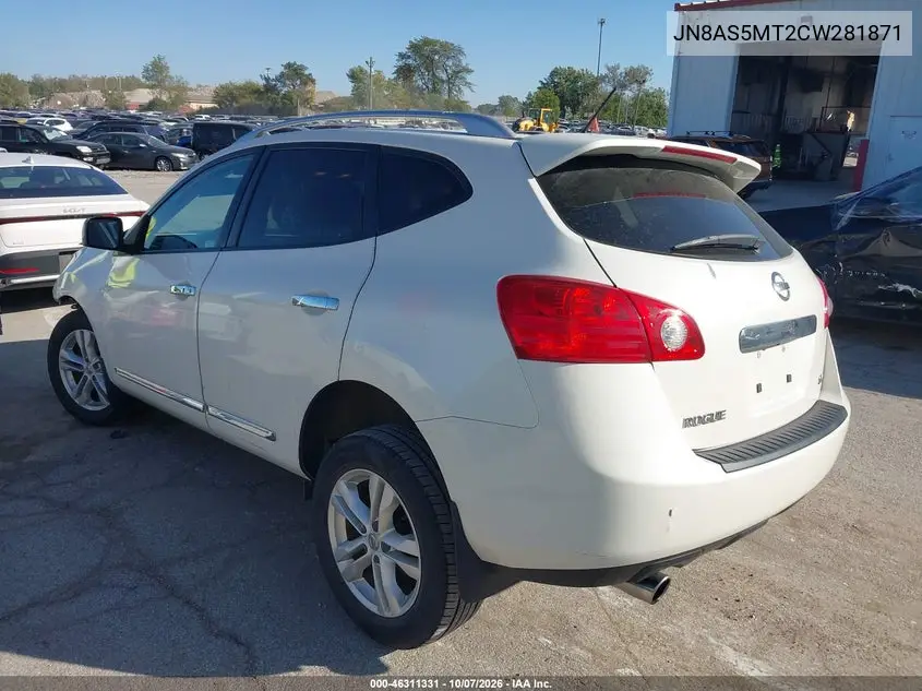 2012 NISSAN ROGUE VIN JN8AS5MT2CW281871 — фото 3