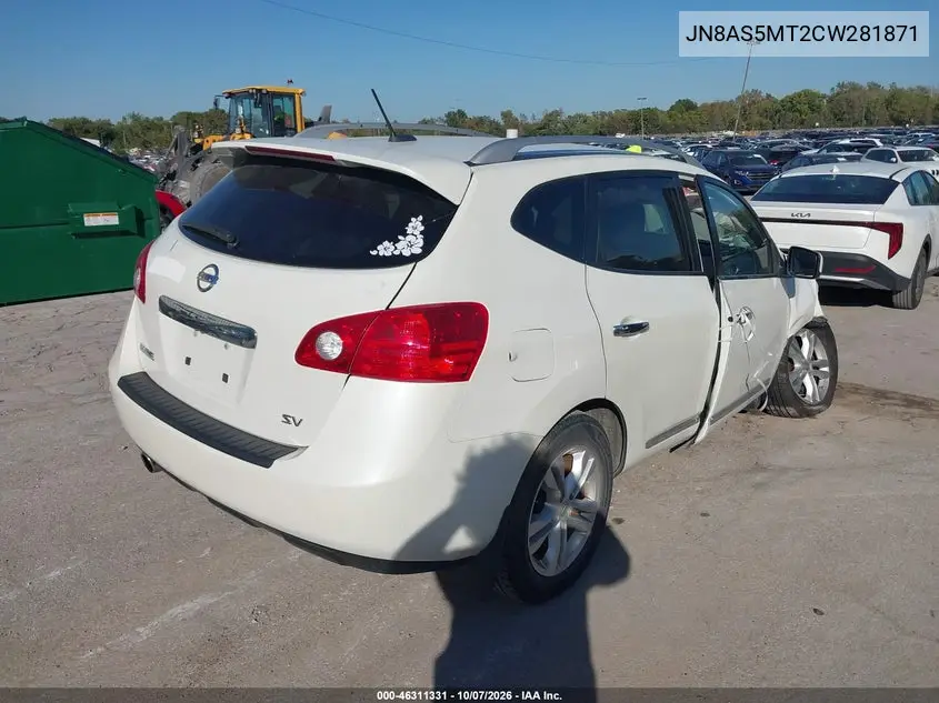 2012 NISSAN ROGUE VIN JN8AS5MT2CW281871 — фото 4
