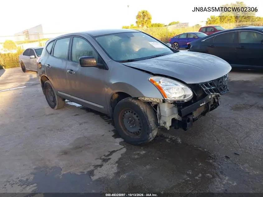 NISSAN ROGUE 2012, VIN JN8AS5MT0CW602306