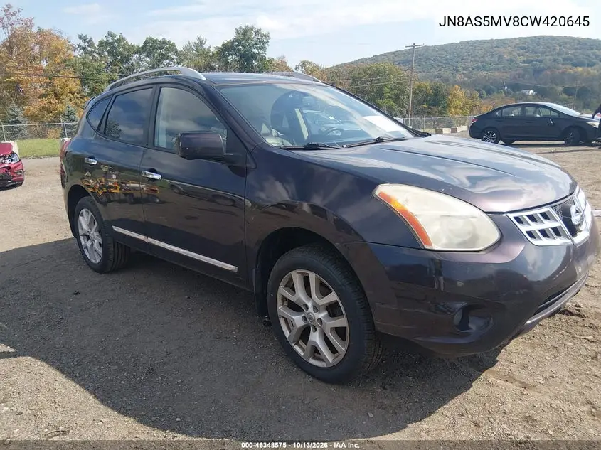 NISSAN ROGUE 2012, VIN JN8AS5MV8CW420645
