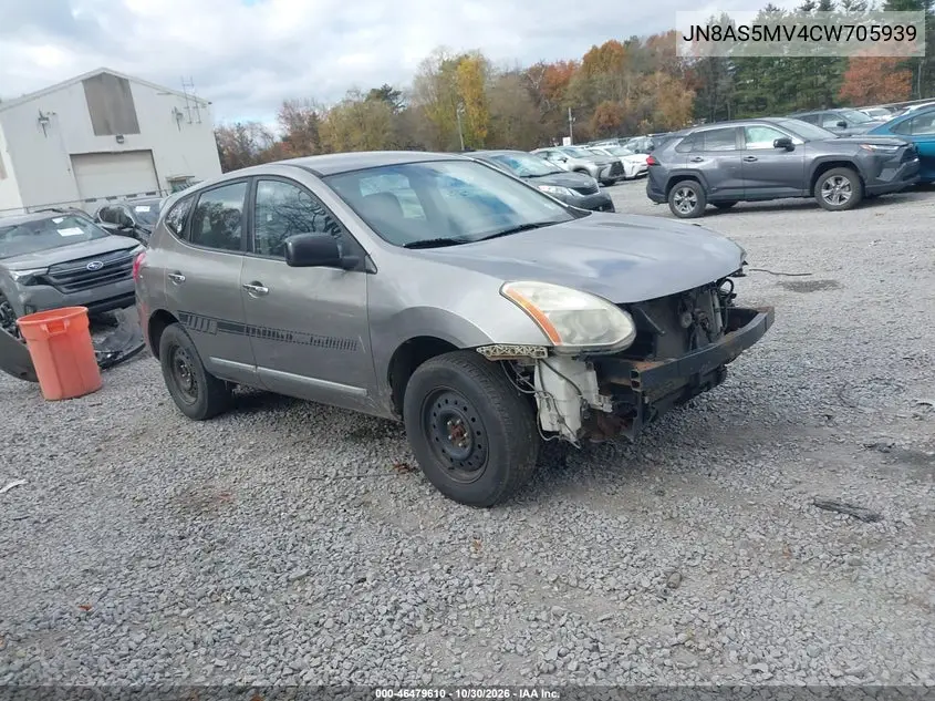 NISSAN ROGUE 2012, VIN JN8AS5MV4CW705939