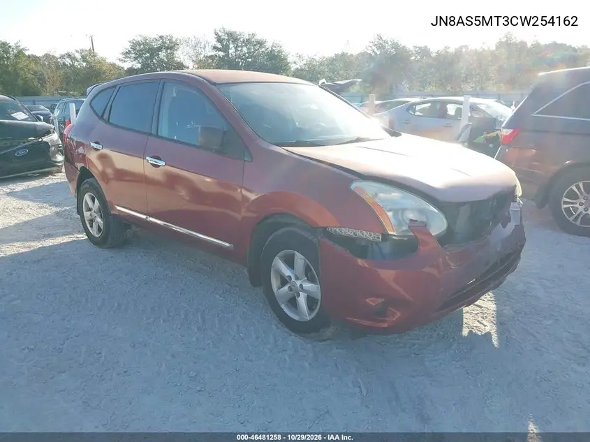 NISSAN ROGUE 2012, VIN JN8AS5MT3CW254162
