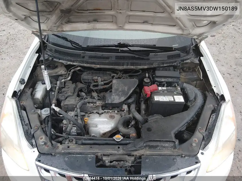 2013 NISSAN ROGUE VIN JN8AS5MV3DW150189 — фото 10