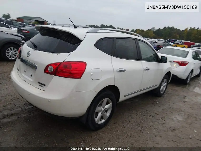 2013 NISSAN ROGUE VIN JN8AS5MV3DW150189 — фото 4