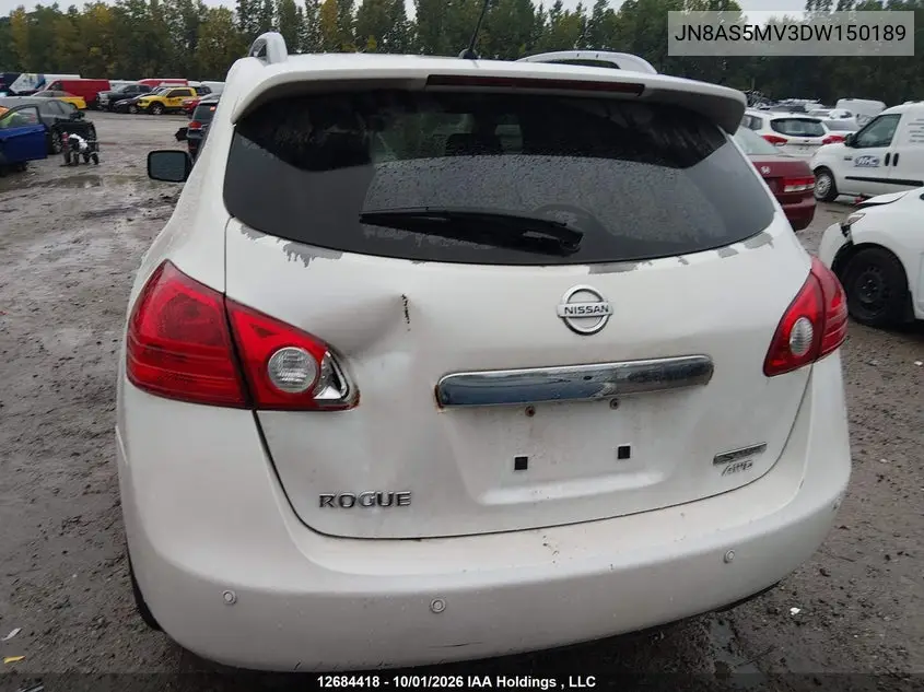 2013 NISSAN ROGUE VIN JN8AS5MV3DW150189 — фото 6