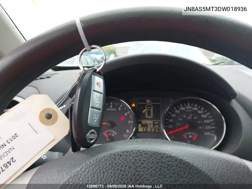 2013 NISSAN ROGUE VIN JN8AS5MT3DW018936 — фото 11