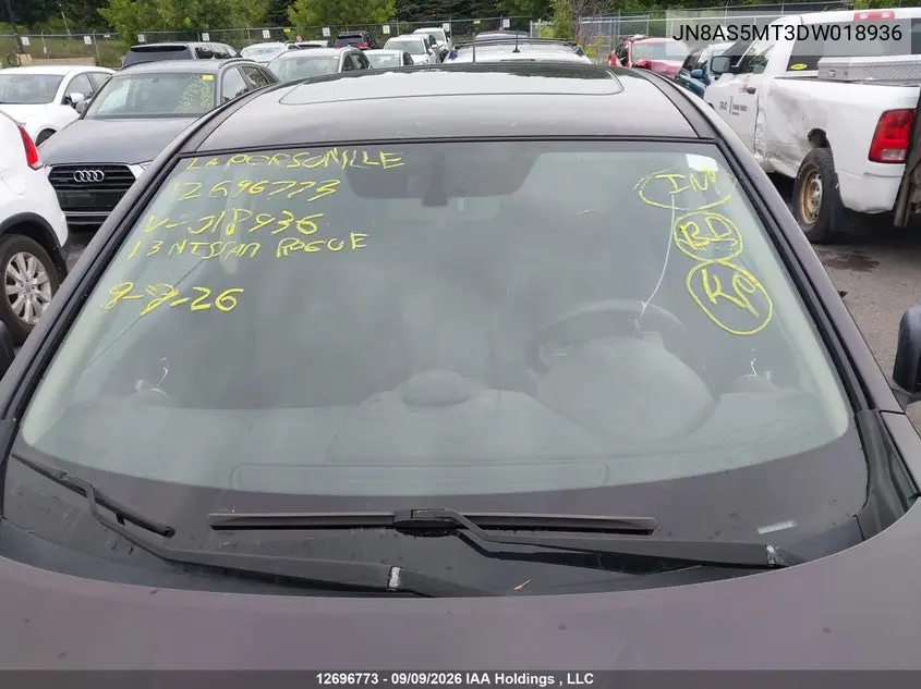 2013 NISSAN ROGUE VIN JN8AS5MT3DW018936 — фото 18