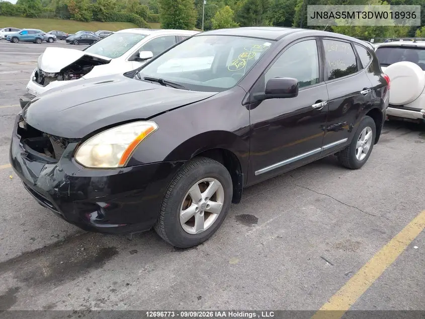 2013 NISSAN ROGUE VIN JN8AS5MT3DW018936 — фото 2