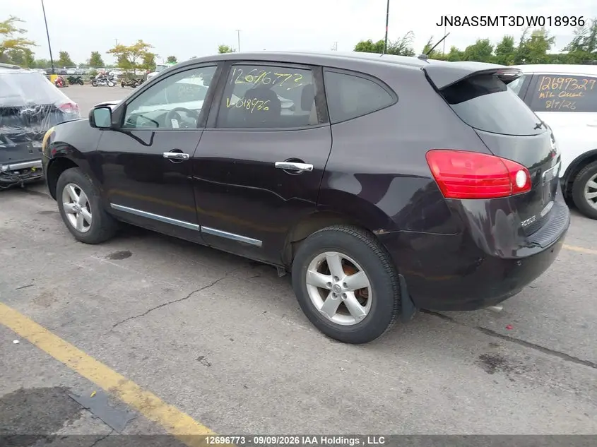 2013 NISSAN ROGUE VIN JN8AS5MT3DW018936 — фото 3