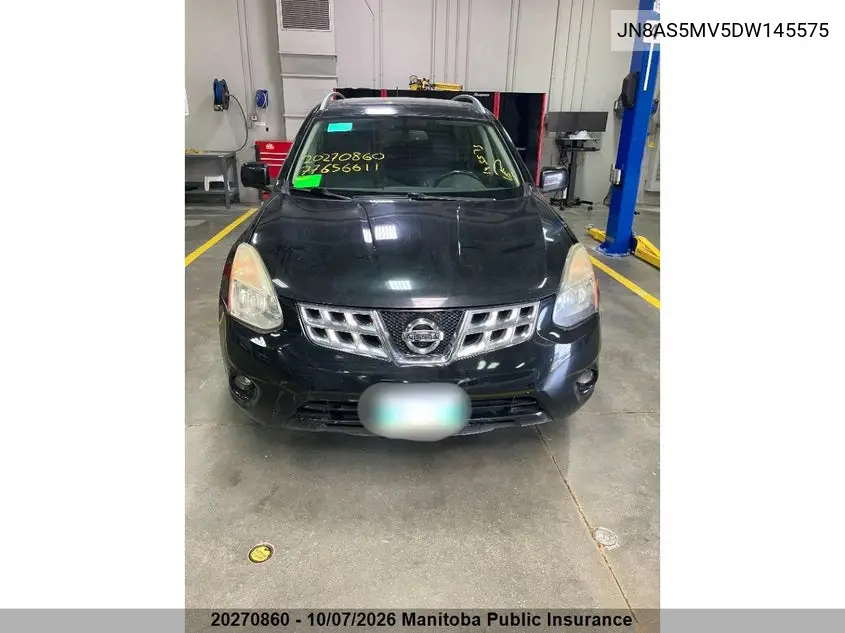 NISSAN ROGUE 2013, VIN JN8AS5MV5DW145575