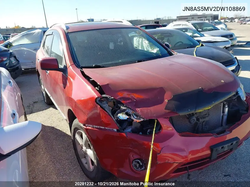 NISSAN ROGUE 2013, VIN JN8AS5MV2DW108869