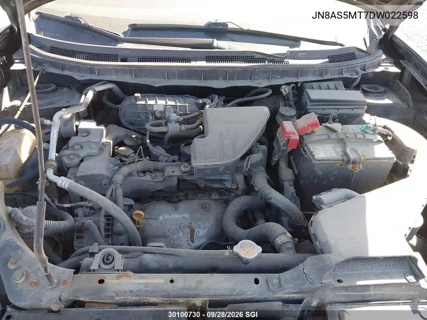 2013 NISSAN ROGUE VIN JN8AS5MT7DW022598 — фото 10
