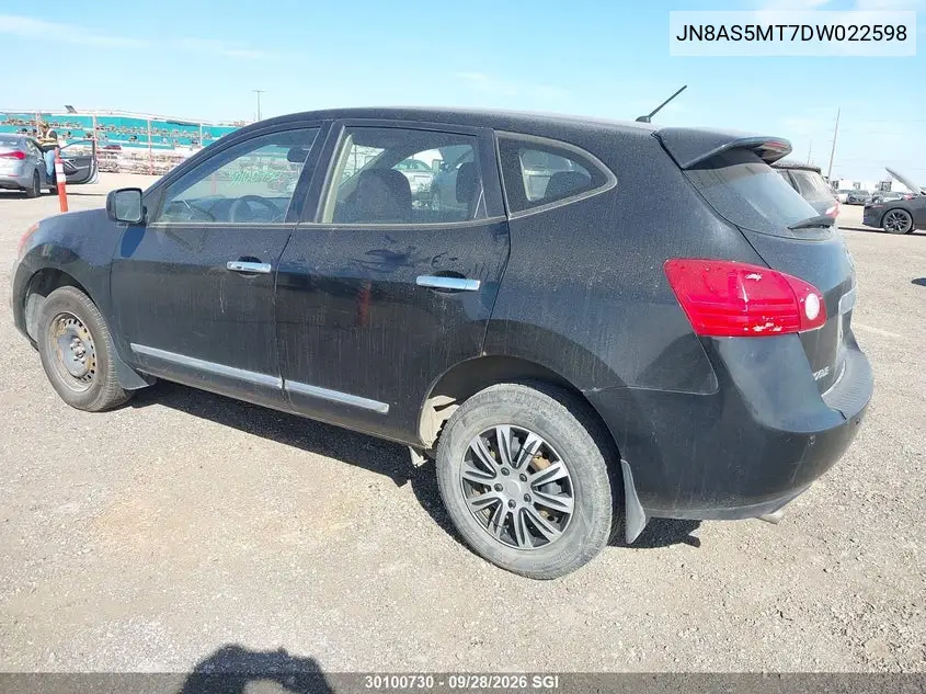 2013 NISSAN ROGUE VIN JN8AS5MT7DW022598 — фото 3