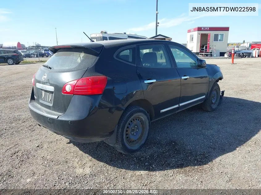 2013 NISSAN ROGUE VIN JN8AS5MT7DW022598 — фото 4