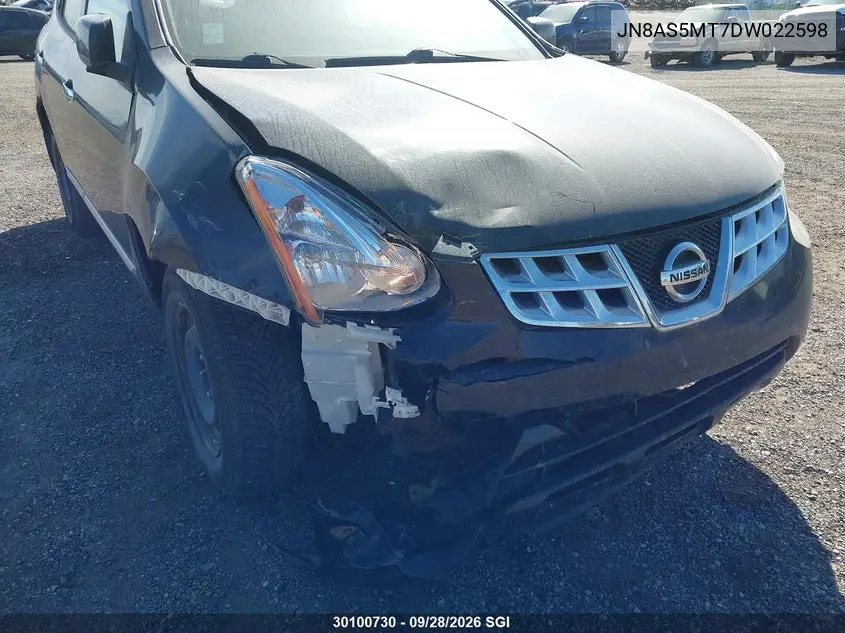 2013 NISSAN ROGUE VIN JN8AS5MT7DW022598 — фото 6