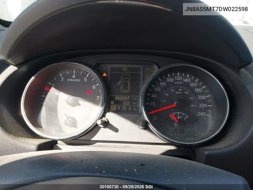 2013 NISSAN ROGUE VIN JN8AS5MT7DW022598 — фото 7