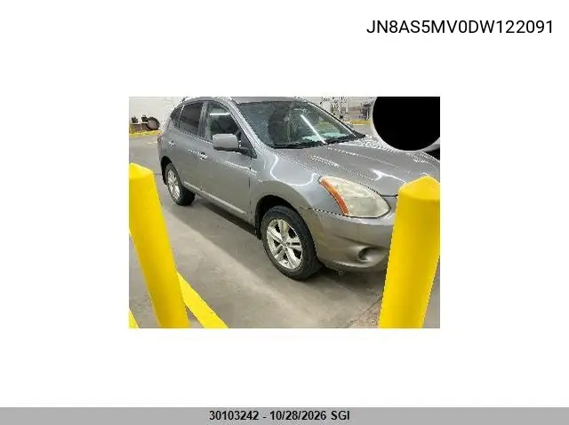 NISSAN ROGUE 2013, VIN JN8AS5MV0DW122091