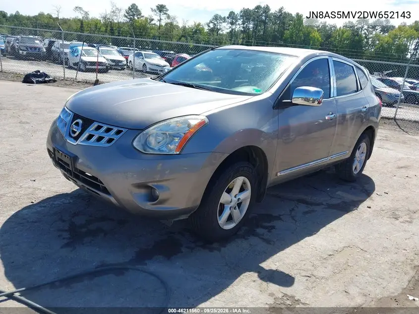 2013 NISSAN ROGUE VIN JN8AS5MV2DW652143 — фото 2