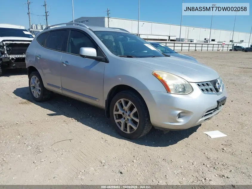 NISSAN ROGUE 2013, VIN JN8AS5MT7DW002058