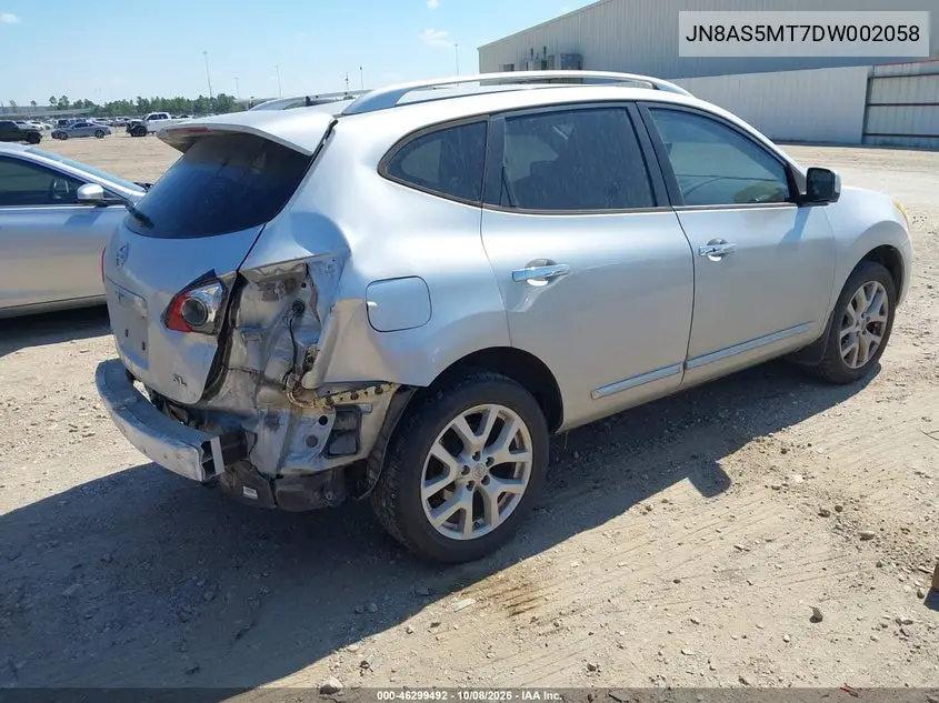 2013 NISSAN ROGUE VIN JN8AS5MT7DW002058 — фото 4
