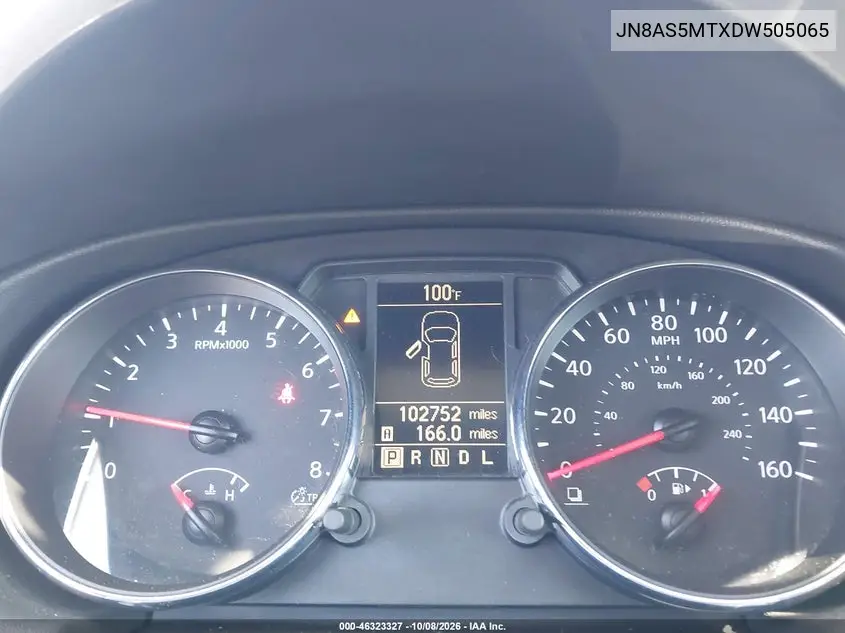 2013 NISSAN ROGUE VIN JN8AS5MTXDW505065 — фото 7