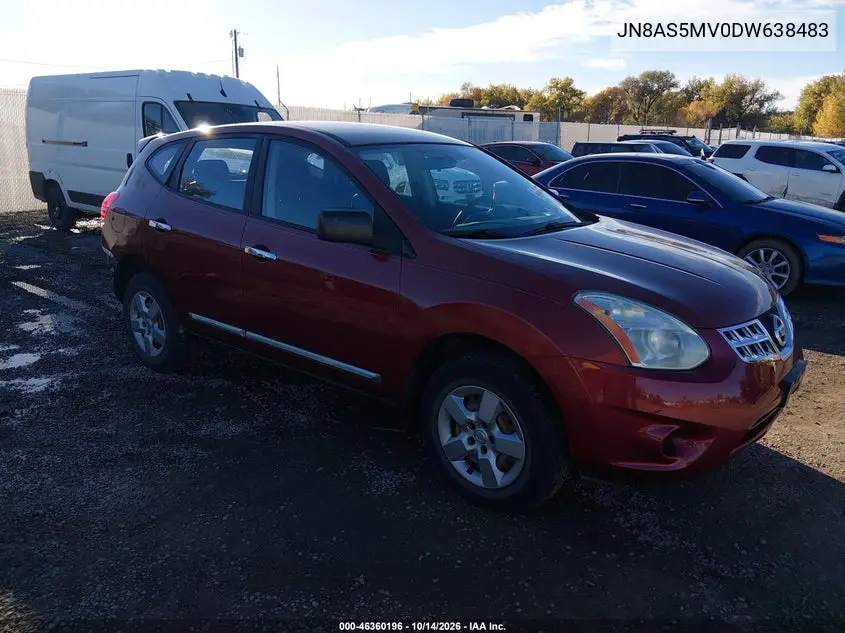 NISSAN ROGUE 2013, VIN JN8AS5MV0DW638483