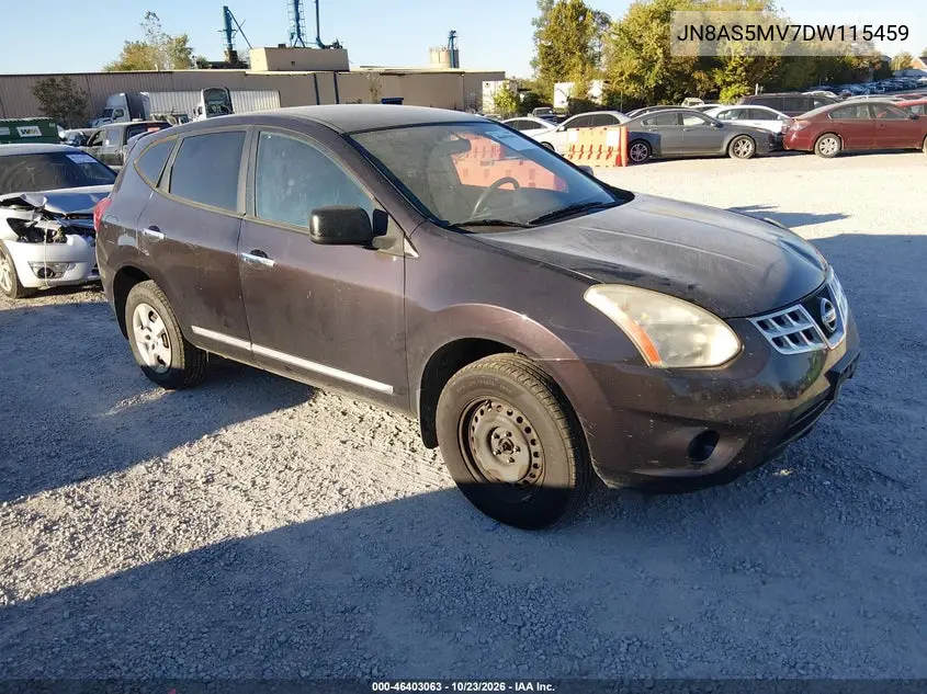 NISSAN ROGUE 2013, VIN JN8AS5MV7DW115459