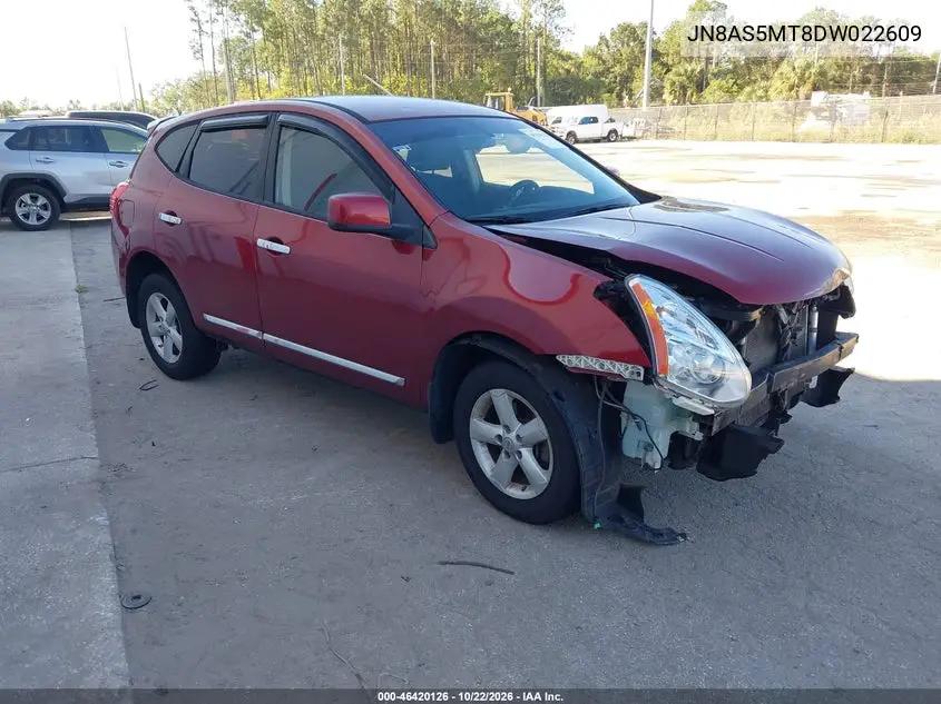 NISSAN ROGUE 2013, VIN JN8AS5MT8DW022609