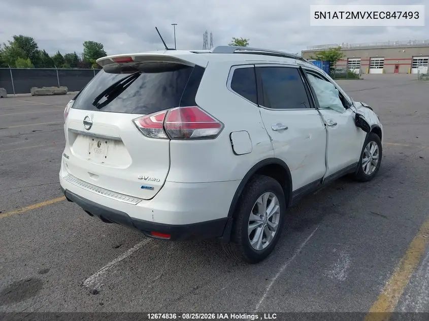 2014 NISSAN ROGUE VIN 5N1AT2MVXEC847493 — фото 4