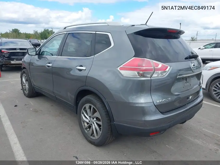 2014 NISSAN ROGUE VIN 5N1AT2MV4EC849174 — фото 3