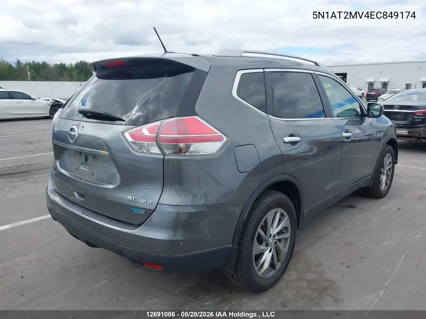 2014 NISSAN ROGUE VIN 5N1AT2MV4EC849174 — фото 4