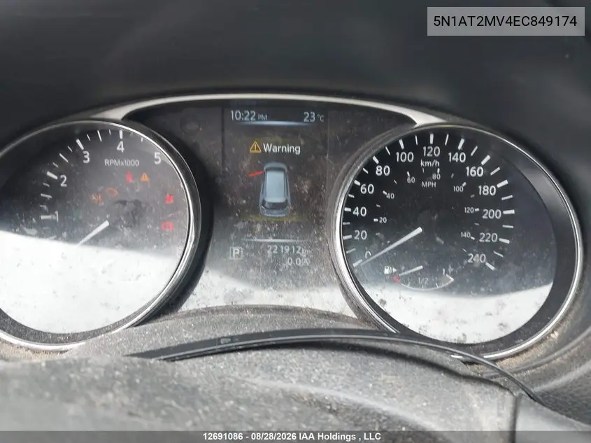 2014 NISSAN ROGUE VIN 5N1AT2MV4EC849174 — фото 7