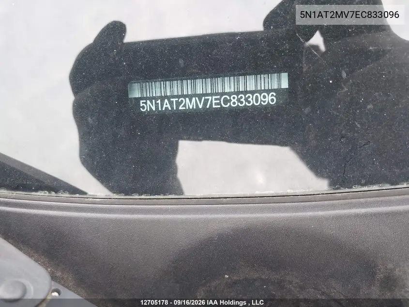 2014 NISSAN ROGUE VIN 5N1AT2MV7EC833096 — фото 17
