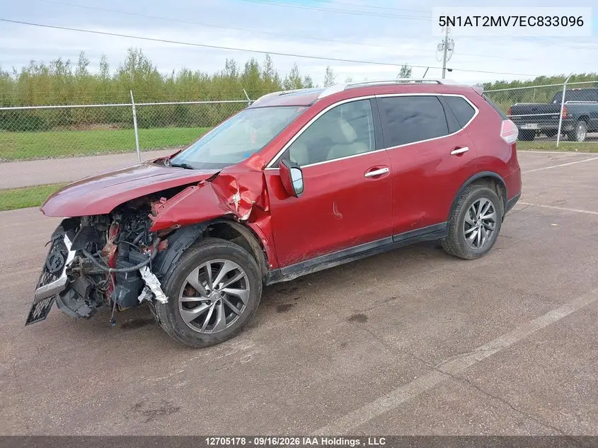 2014 NISSAN ROGUE VIN 5N1AT2MV7EC833096 — фото 2