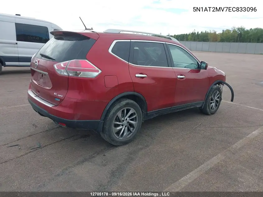 2014 NISSAN ROGUE VIN 5N1AT2MV7EC833096 — фото 4