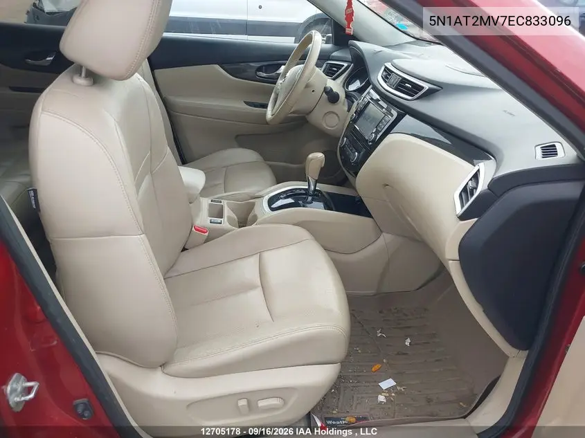 2014 NISSAN ROGUE VIN 5N1AT2MV7EC833096 — фото 5