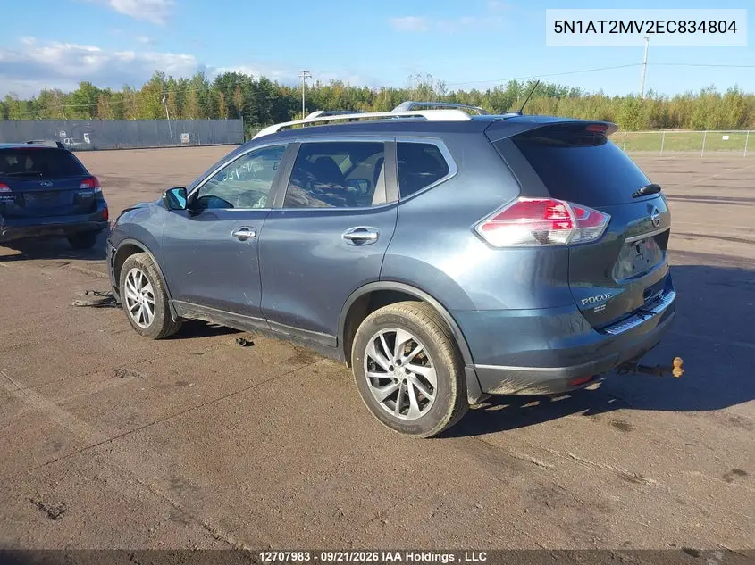 2014 NISSAN ROGUE VIN 5N1AT2MV2EC834804 — фото 3