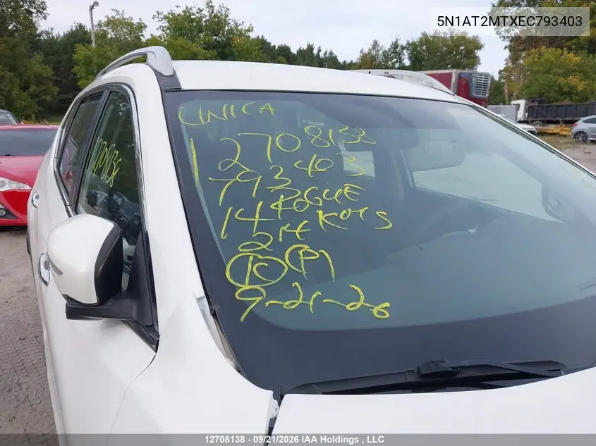 2014 NISSAN ROGUE VIN 5N1AT2MTXEC793403 — фото 18