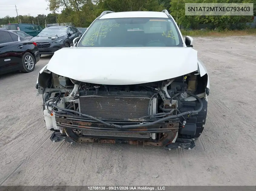 2014 NISSAN ROGUE VIN 5N1AT2MTXEC793403 — фото 6